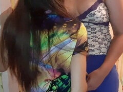 Ejaculation, lesbian analingus, amateur