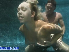 Crazy sex under water