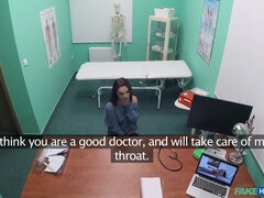 Dominica Phoenix received blowjob from doctor