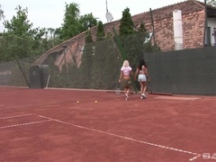 18, 항문, 아시안, 금발의, 흑갈색 머리, 극도의, 얼굴에, 쓰리섬