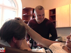 Obciąganie, Brunetka, Rogacz, Dziewczyna, Hd, Cipka, Jazda konna, Żona