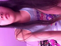 japanese shoots a load hard on fat cock