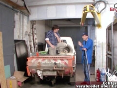 German perfect boobs amateur girl next door fucks at construction - vintage euro hardcore