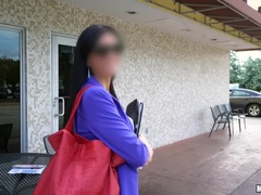 Beauty With Big Bush Has Public Sex