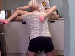 Stepbrother gives stepsister a creamy surprise in her tight pussy