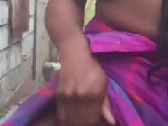 Fingering Rubbing My Hairy Pussy Squirting Outdoors