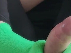 Amatéři, Stříkání spermatu, Nohy, Fetiš nohou, Footjob, Honění, Homemade, Ponožky
