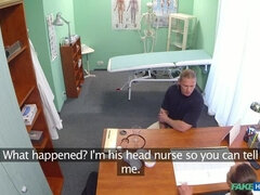 Sucer une bite, Médecin, En levrette, Infirmière, Chatte, Nénés, Uniforme, Voyeur