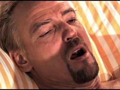 A German Big Cock in the Hairy Pussy and Ass Hole of This Italian Slut