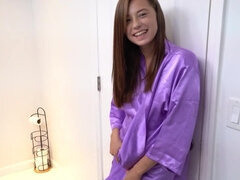 Skinny European girl is revealing her wilder side in the bath