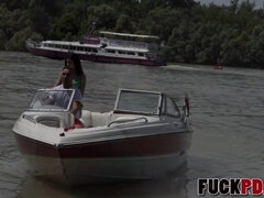 Cassie Right In Ride My Boat