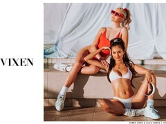 Szőke, Cumizás, Két nő, Kézimunka, Leborotvált, Vékony, Tini, Hármas