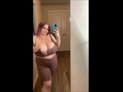 Pregnant Cassie0pia's Huge Tits and Swollen Belly
