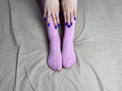 18 jaar, Enthousiasteling, Fetisj, Voeten fetish, Sokken, Alleen, Tiener