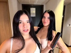 18 jahre, Leie, Blasen, Sperma im mund, Frau frau mann, Latina