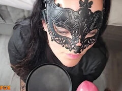 Millie Fox Swallows Huge Cum Load Twice After 3 Days Saving - Amateur MILF Blowjob & Cum in Mouth