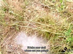 Petite GF gets caught and cuckolds her cuckold boyfriend by fucking in public for cash