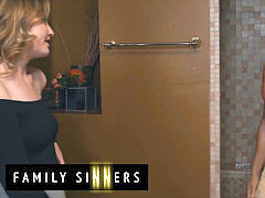 Family Sinners - All all-natural Britney Light can't resist her stepdads manhood