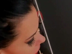 아마추어, 본디지 훈육 사디즘 마소치슴, 큰 가슴, 옷 입은 상태로, 여자 지배, 독일인, 라텍스, 노예