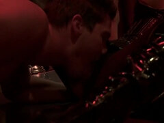 Store bryster, Blondine, Klassisk, Komme på ansigtet, Gruppe, Lingerie, Naturlig, Orgasme