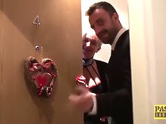 Scarla Swallows Cucks Husband With Master