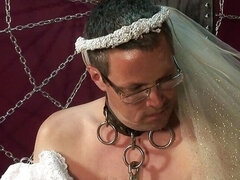 Amerikanisch, Arschlecken, Sadomasochismus, Braunhaarige, Dildo, Doppelpenetration, Sklave, Hochzeit