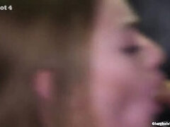 Blondine, Pik sutte, Brunette, Pik, Naturlige bryster, Lille kvinde, Sutte, Teenager