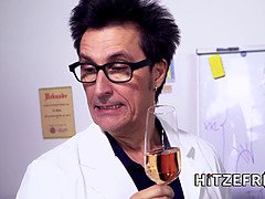 Dr Mia Blow masturbates in the office
