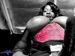 Noir ébène, Femme dominatrice, Énorme, Mère que j'aimerais baiser, Maîtresse, Solo, Strapon, Nénés