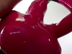 Bdsm, Stora tuttar, Blondin, Hd, Klackar, Latex, Dusch, Svälja