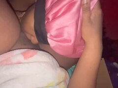 Curvy black lesbian girl enjoys having her pussy devoured by her girlfriend