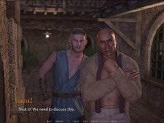 The Swordbearer adventure with a busty brunette in a visual novel experience