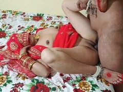 Bride's first night with her husband in desi style