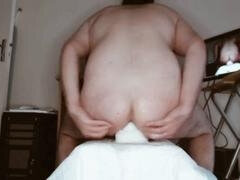 아마추어, 엉덩이, 아빠, 딜도, 집에서 만든, 거대한 딜도, 혼자, 청소년