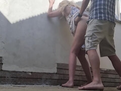 Amaterji, Rit, Velik kurac, Blondinka, Kurac, Hd, Milf, Zunaj
