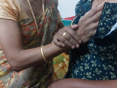 Hot Tamil Sheela Jackson First Time Lesbian Sex with Indian Aunty in HD