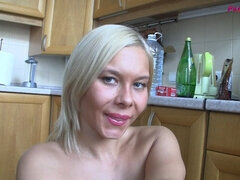 Sexy Amateur Blonde Lisa in Her Pantyhose Teasing