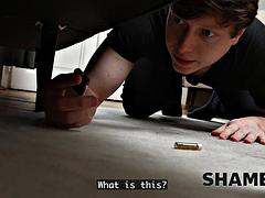 SHAME4K. He heard something from her pussy and couldnt resist