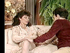 아메리카인, 항문, 오랄섹스, 흑갈색 머리, 더블 삽입, 얼굴에, 쓰리섬, 빈티지