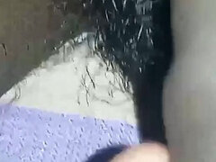 18, 아마추어, 머리카락이 많은, 핸드잡, 인도인, 혼자, 청소년