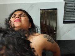 Wife and Husband First Time Sex and It Happens in Kitchen and Sofa Sex While No One in Home