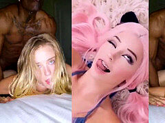 Grote lul, Zwart, Pijpbeurt, Compilatie, Slet