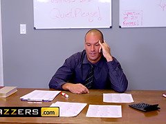 Enormous tits at college - (Skyla Novea, Sean Lawless) - skyla hates investigating - brazzers