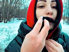 She Can Suck Outside....: Blowjob, Amateur  Masturbation Porn