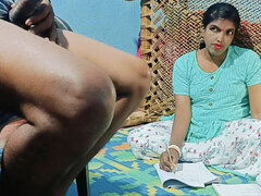 Student Very Romantic When She Teaches Private Tution with Home Teacher