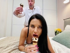 Leie, In den arsch, Blasen, Fett, Hd, Pov, Muschi, Realität