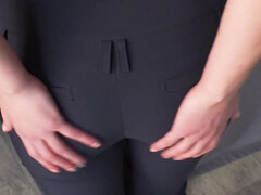 Amateur Milf Try On Haul Work Outfits In Full Back Panties And Teases Panty Line