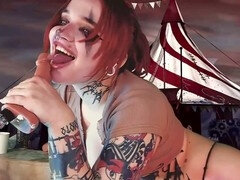 Deep and messy solo session with redhead cosplayer Xin_sea