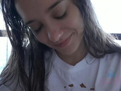 Zadok, Priateľka, Piercing, Vyholené, Vychudnutá, Ponožky, Stripping, Kozičky