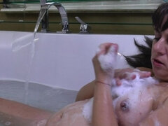 크고 아름다운 여자, 머리카락이 많은, 주부, 수음, 나이든, 혼자